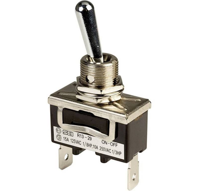 SCI Schalter Kippschalter 75-025 R13-29A-01A-HWH, Metallhebel SCI Schalter Kippschalter 75-025 R13-29A-01A-HWH, Metallhebel von SCI