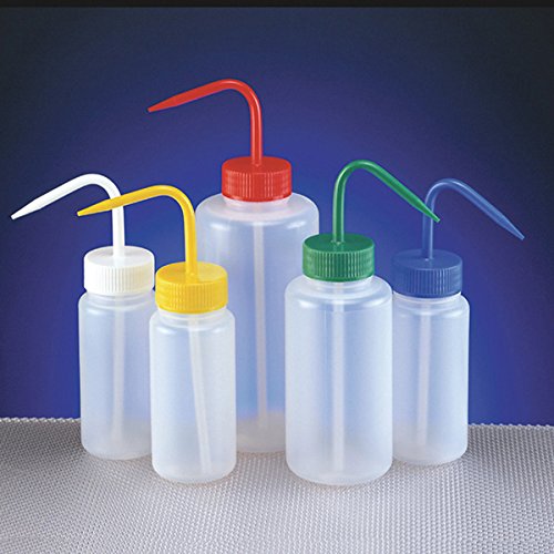 SCILABWARE 001439 Waschflasche Weithals, 500 ml, rot (5 Stück) von SCILABWARE