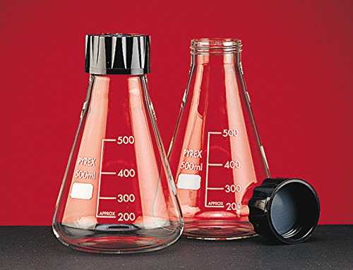 SCILABWARE 211922 Erlenmeyer 3000 mL en Verre Borosilicaté, avec Bouchon vissant Type PBT (Pack de 5) von SCILABWARE