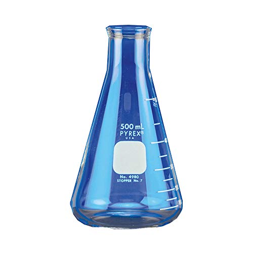 Scilabware 4980-4L Pyrex Erlenmeyer-Glas, Skala für Kragen, intensive Verwendung, 4000 ml von SCILABWARE