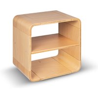 Holz Nachttisch Schrank Regal Bücherregal Sideboard 40x40x30 cm Scleica Modulares System Japandi Mid Century Kostenloser Versand von SCLEICA