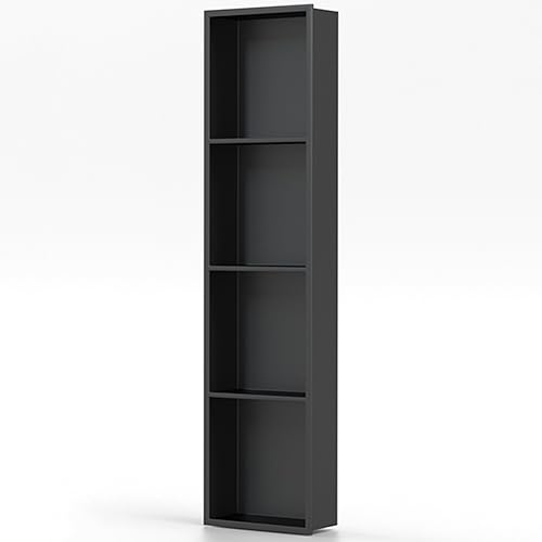 SCLHouiX Edelstahl-Badezimmernische, einteiliger Metalllagerständer, eingebettete Fernseher-Trennwandschränke für Wohnzimmer Schlafzimmer, schwarz-120x28x12.5cm/3.93x0.91x0.41ft SCLHouiX Edelstahl-Badezimmernische, einteiliger Metalllagerständer, eingebettete Fernseher-Trennwandschränke für Wohnzimmer Schlafzimmer, schwarz-120x28x12.5cm/3.93x0.91x0.41ft von SCLHouiX