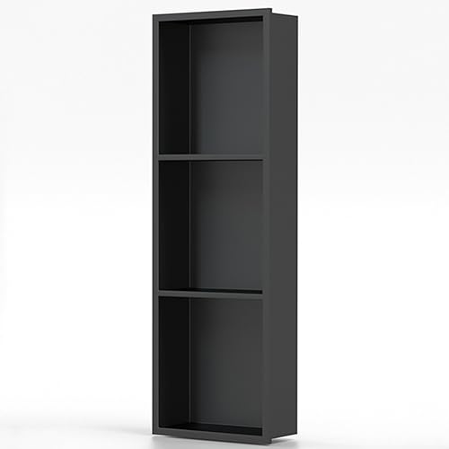SCLHouiX Edelstahl-Badezimmernische, einteiliges Metalllagerständer, eingebettete Fernseher-Trennwandschränke für Wohnzimmer Schlafzimmer, schwarz-90x28x12.5cm/2.95x0.91x0.41ft SCLHouiX Edelstahl-Badezimmernische, einteiliges Metalllagerständer, eingebettete Fernseher-Trennwandschränke für Wohnzimmer Schlafzimmer, schwarz-90x28x12.5cm/2.95x0.91x0.41ft von SCLHouiX