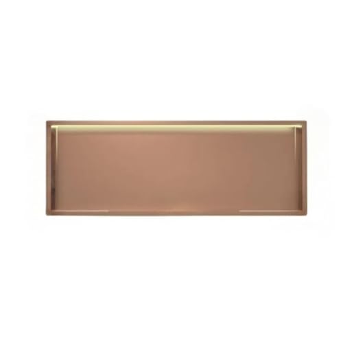SCLHouiX Wandnische Dusche Edelstahl mit LED-Licht, eingebettete Dusche Nische Einschelf-Lagerraumregal für die Verbesserung zu Hause, Roségold-92x32x12,5 cm SCLHouiX Wandnische Dusche Edelstahl mit LED-Licht, eingebettete Dusche Nische Einschelf-Lagerraumregal für die Verbesserung zu Hause, Roségold-92x32x12,5 cm von SCLHouiX