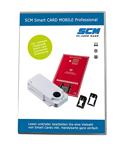 SCM Smart Card Mobile Professional – Kartenleser und Software zum lesen der SIM Karte Handy/SIM Leser inkl. Adpater Mini Micro Nano SIM SCM Smart Card Mobile Professional – Kartenleser und Software zum lesen der SIM Karte Handy/SIM Leser inkl. Adpater Mini Micro Nano SIM von SCM PC-Card GmbH