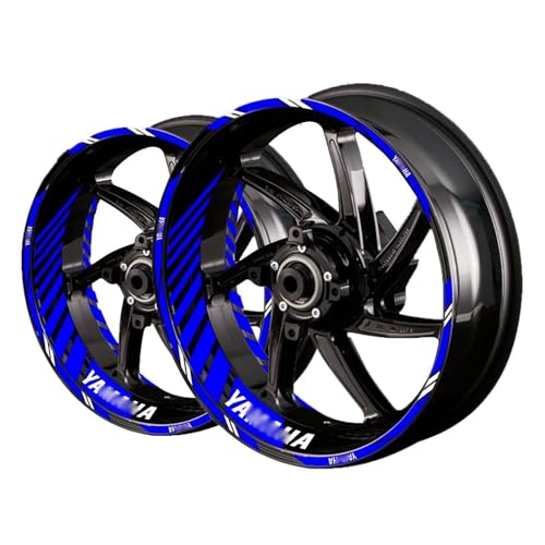 Motorrad Aufkleber Für Für Yzf Für R1 R3 R15 R1m R6 Für Mt07 Für Mt09 FZ6 Für R15 Für Wr450f Für Hp4 Motorrad Aufkleber Dekorative Streifen Felgenaufkleber(16) von SCMYK