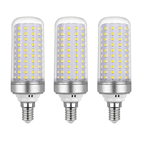 E14 Maiskolben LED Glühbirne 20W, AC175-265V, 2200lm Kaltweiß 6000K, Nicht Dimmbar, Entspricht 200W Glühlampe, E14 LED Mais Birnen für Wandlampe, Stehlampe, Kronleuchter, 3 Stück von SCNNC
