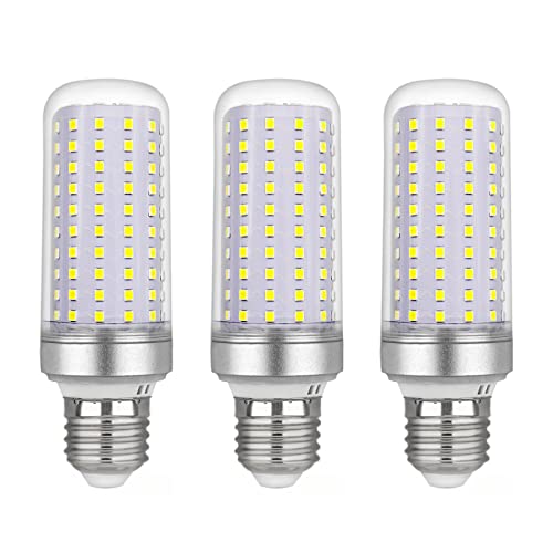 E27 Maiskolben LED Glühbirne 20W, AC175-265V, 2200lm Kaltweiß 6000K, Nicht Dimmbar, Entspricht 200W Glühlampe, E27 LED Mais Birnen für Wandlampe, Stehlampe, Kronleuchter, 3 Stück von SCNNC