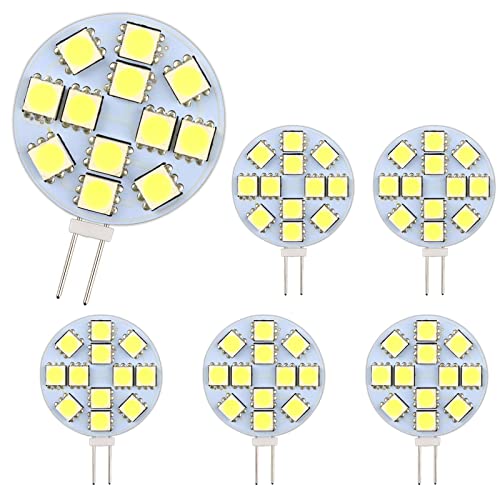 SCNNC G4 LED-Glühlampe 2W, AC12-24V, 200LM Warmweiß 3000K, 12 x 5050SMD, Äquivalent zu 20W Halogenbirne, Nicht Dimmbar, 6er Pack von SCNNC