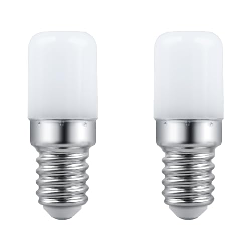 LED Lampen T18 E14 Kühlschranklampe 3W AC 230V, 300LM Neutralweiß 4000K, Nicht Dimmbar, Entspricht 30W Glühbirne, Kühlschrankbirne E14 LED für Kühlschrank, Nähmaschine, Nachtlicht, 2 Stück von SCNNC