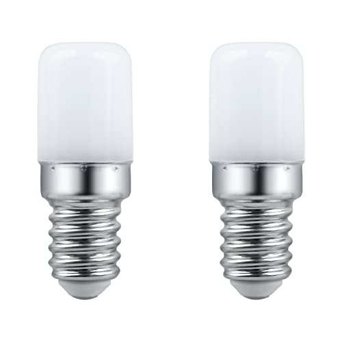 LED Lampen T18 E14 Kühlschranklampe 3W AC230V, 300LM Kaltweiß 6000K, Nicht Dimmbar, Entspricht 30W Glühlampe, E14 LED für Kühlschrank, Salzlampe, Nähmaschine, Nachtlicht, 2 Stück von SCNNC