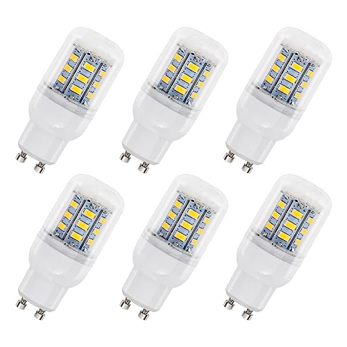 LED Leuchtmittel GU10 Röhre 4W 230V, 400LM Kaltweiß 6000K, Nicht Dimmbar, Ersatz 40W Halogenlampen, 24 SMD 5730 LED GU10 Röhre für Deckenleuchte, Wandleuchte, 6 Stück von SCNNC