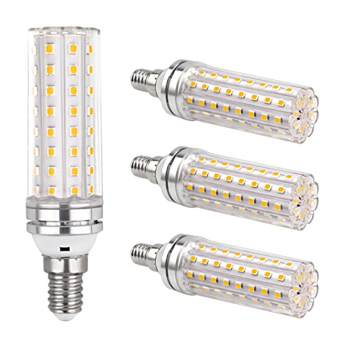 LED Maiskolben E14 12W, 220-240V, 1200LM Warmweiß 3000K, Nicht Dimmbar, Ersetzt 100W Glühbirnen, E14 Kleine Edison LED Maiskolben für Tischlampe/Wandlampe/Kronleuchter/Stehlampe, 4 Stück von SCNNC