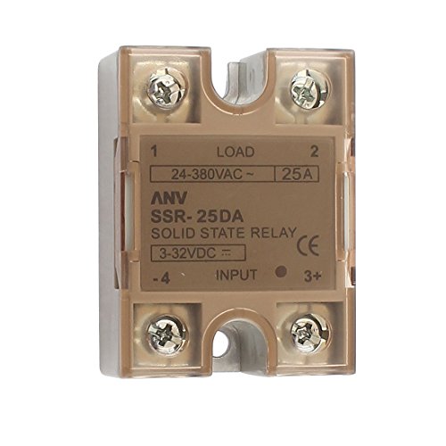 Solid State Relays Relay Module ANV SSR-25DA DC-AC DIN Mount Relays 25A 3-32VDC/24-380VAC Austausch des Relais von SCOCCA