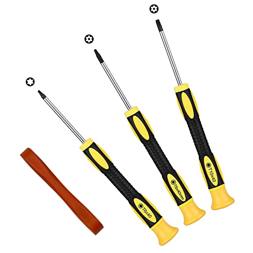 Torx Schraubendreher Set 3 Stück T6 T8 T10 Magnetische Torx-Schraubendreher mit Hebelwerkzeug Kompatibel mit PS5 PS4 PS3 Xbox One Xbox 360 MacBook Computer Torx Schraubendreher Set 3 Stück T6 T8 T10 Magnetische Torx-Schraubendreher mit Hebelwerkzeug Kompatibel mit PS5 PS4 PS3 Xbox One Xbox 360 MacBook Computer von SCOOYEEES