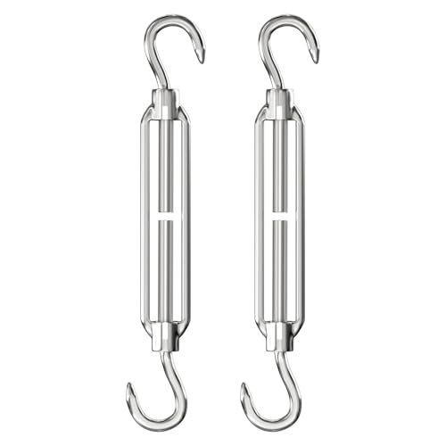 SCOOYUCK 2 Stück M8 Spannschloss, 304 Edelstahl Drahtseil Spanner，Erstellbare Spannschloss von SCOOYUCK