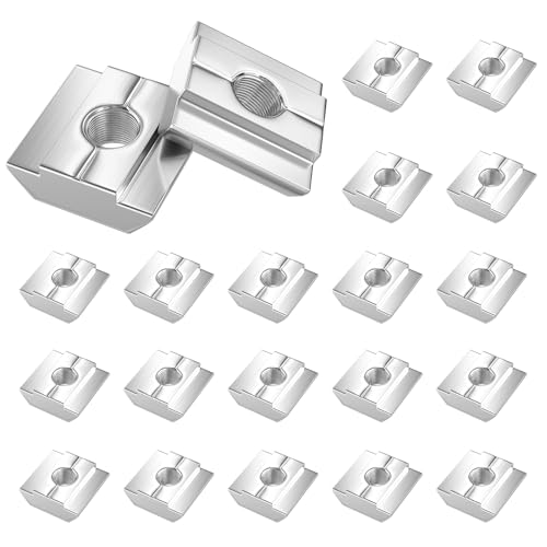 SCOOYUCK 30 Stück Nutensteine M6, Serie 30 Schiebemuttern，T Nut Hammermutter, für Aluminiumprofil Extrusionsschlitz Schiene (EU30-M6) von SCOOYUCK