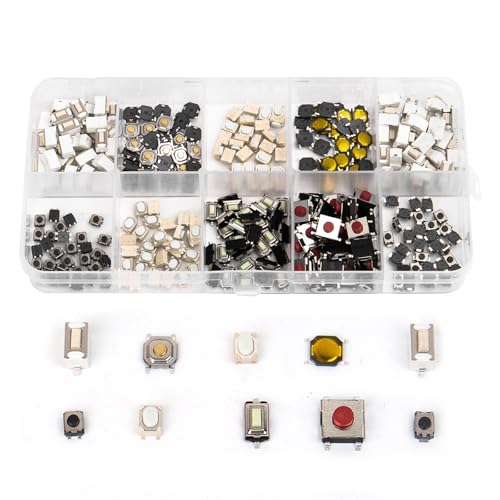 SCOOYUCK 300 Stücke Mikroschalter, Normalerweise Offen, Light Touch Miniatur Momentary Pushbutton Switch Kit SCOOYUCK 300 Stücke Mikroschalter, Normalerweise Offen, Light Touch Miniatur Momentary Pushbutton Switch Kit von SCOOYUCK