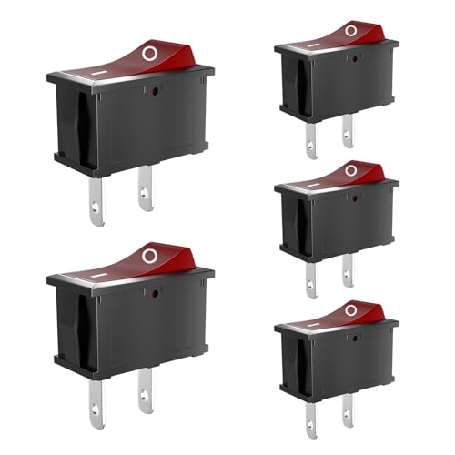 SCOOYUCK 5 Stücke Wippschalter, Mini SPST 10mm x 15mm 2 Polig ON/OFF 12V 24V 125V 250V Kippschalter, für Auto boot Haushaltsgeräte SCOOYUCK 5 Stücke Wippschalter, Mini SPST 10mm x 15mm 2 Polig ON/OFF 12V 24V 125V 250V Kippschalter, für Auto boot Haushaltsgeräte von SCOOYUCK