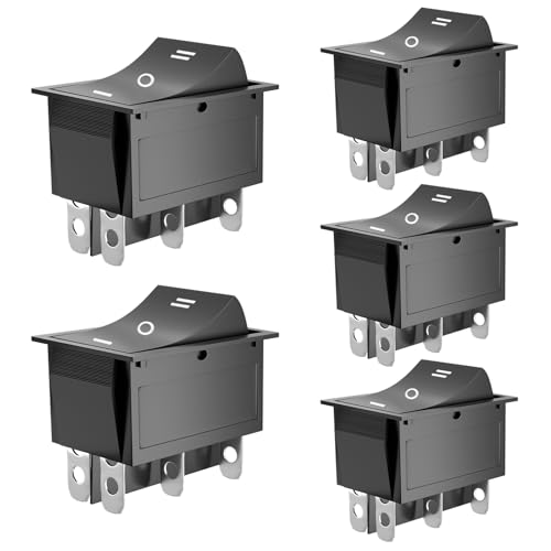 SCOOYUCK 5 Stücke Wippschalter DPDT 25mm x 31mm 6 Polig ON/OFF/ON 16A 250V Kippschalter SCOOYUCK 5 Stücke Wippschalter DPDT 25mm x 31mm 6 Polig ON/OFF/ON 16A 250V Kippschalter von SCOOYUCK