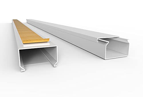SCOS Smartcosat SCOSKK103 30 m Kabelkanal (L x B x H 2000 x 40 x 25 mm, PVC, Kabelleiste, Selbstklebend) weiß von SCOS Smartcosat