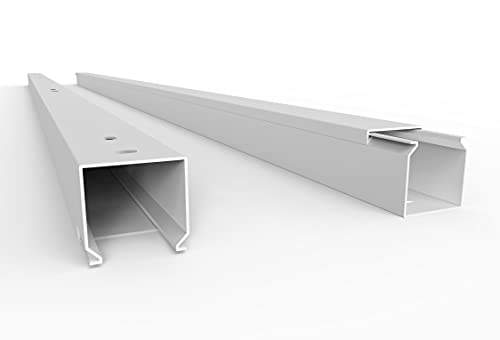 SCOS Smartcosat SCOSKK113 30 m Kabelkanal (L x B x H 2000 x 25 x 25 mm, PVC, Kabelleiste, Schraubbar) weiß von SCOS Smartcosat