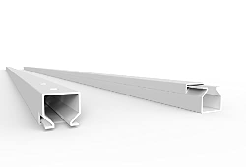 SCOS Smartcosat 10 m Kabelkanal (12 x 12 x 2000 mm (5 Stück a 2 m) B x H x L, Weiß/Weiss/Reinweiß) schraubbar PVC Kunststoff, Aufputz Wand Montage allzweck Kabelleiste, Kabelschacht von SCOS Smartcosat