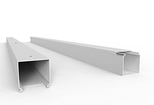 SCOS Smartcosat SCOSKK55 10 m Kabelkanal (L x B x H 2000 x 40 x 40 mm, PVC, Kabelleiste, Schraubbar) weiß von SCOS Smartcosat