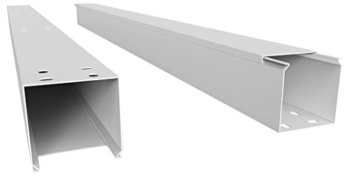 SCOS Smartcosat SCOSKK88 20 m Kabelkanal (L x B x H 2000 x 60 x 60 mm, PVC, Kabelleiste, Schraubbar) weiß von SCOS Smartcosat
