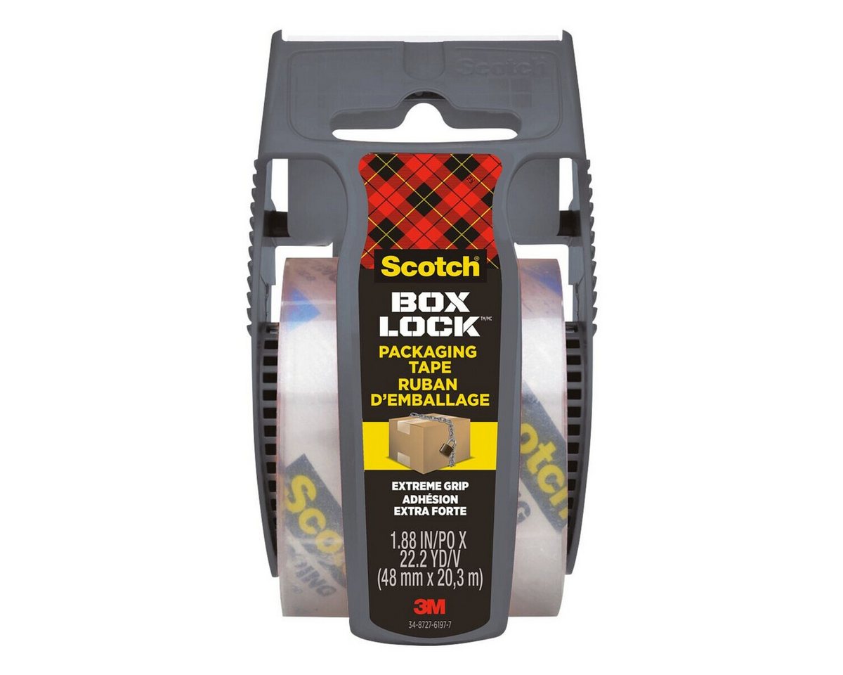 SCOTCH Klebeband Box Lock (1-St) 50 mm / 20,3 m, inkl. Abroller von SCOTCH
