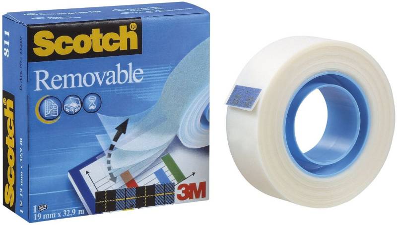 SCOTCH Klebeband Klebeband Magic™ 811 Zellulose Acetat unsichtbar wieder ablösbar 33 m von SCOTCH