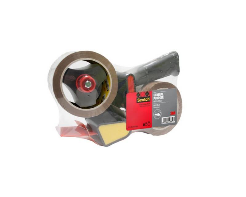SCOTCH Paket-Klebeband Scotch Handabroller 309R2D fr Verpackungsklebeband, schwarz von SCOTCH