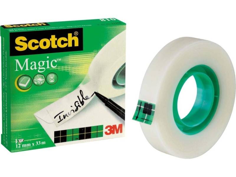 SCOTCH Klebeband Scotch Klebeband 'Magic' unsichtbar 12 mm x 33 m (1-St) von SCOTCH