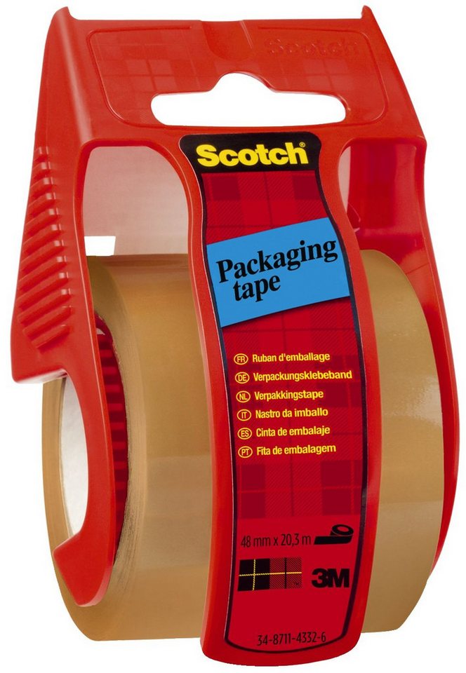 SCOTCH Paket-Klebeband Scotch® C5020D Verpackungsklebeband im Handabroller, 20m x 50mm, braun von SCOTCH