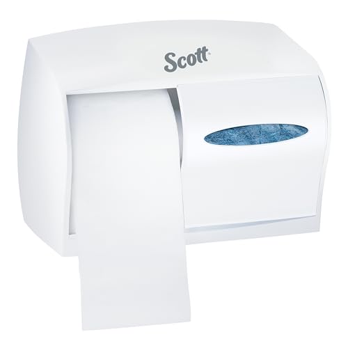 KIMBERLY-CLARK PROFESSIONAL* Spender für Toilettenpapierrollen ohne Rollenkern, 9605 – weiß von SCOTT PROFESSIONAL
