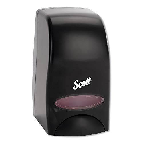 Scott® Essential™ Manueller Seifen- und Händedesinfektionsmittelspender mit hoher Kapazität (92145), Schwarz, 1,0 l Fassungsvermögen, 12,3 x 21,2 x 13,8 cm, 1 Stück von SCOTT PROFESSIONAL