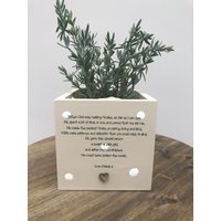 Onkel Personalisierte Blumen/Pflanzentopf Geschenk Von Nichte Oder Neffe. Großonkel Oder Ein Beliebiger Name. Shabby Chic Style Geburtstag von SCPLTD