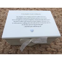 Personalisiertes Geschenk Für Eine Tochter An Ihrem Hochzeitstag Von Der Mutter Der Braut ~ Hochzeitsgeschenk Mum Schmuck Spezielle Erinnerungsbox von SCPLTD