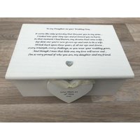 Personalisiertes Geschenk Für Eine Tochter An Ihrem Hochzeitstag Von Der Mutter Der Braut ~ Hochzeitsgeschenk Mum Schmuck Spezielle Erinnerungsbox von SCPLTD