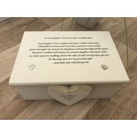 Personalisiertes Geschenk Für Eine Tochter An Ihrem Hochzeitstag Von Mutter Der Braut ~ Hochzeitsgeschenk Mama Schmuck Besondere Andenken Box von SCPLTD