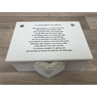 Personalisiertes Geschenk Für Eine Tochter An Ihrem Hochzeitstag Von Mutter Der Braut ~ Hochzeitsgeschenk Mama Schmuck Besondere Andenken Box von SCPLTD