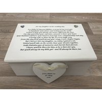 Personalisiertes Geschenk Für Eine Tochter An Ihrem Hochzeitstag Von Mutter & Vater Der Braut ~ Mama Schmuck Besondere Andenken Box von SCPLTD