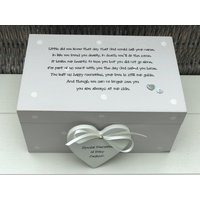 Shabby Chic Personalisierte Erinnerungsbox ~ Erinnerung An Baby/Kind Jeder Name Fehlgeburt Verlust Von Sohn Oder Tochter Trauer Trauer von SCPLTD