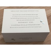 Shabby Chic Personalisierte Erinnerungsbox ~ in Erinnerung An Ehemann Oder Frau/Tochter Sohn Mama Papa Jeder Name Trauer Trauer Shabby Chic Personalisierte Erinnerungsbox ~ in Erinnerung An Ehemann Oder Frau/Tochter Sohn Mama Papa Jeder Name Trauer Trauer von SCPLTD