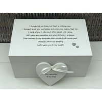 Shabby Chic Personalisierte Erinnerungsbox ~ in Memory Of Dad Bereavement Loss Papa Vater Pops Jeder Name Trauer Trauer von SCPLTD