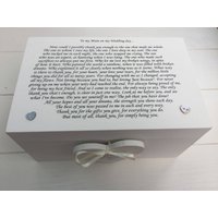 Shabby Chic Personalisierte Geschenkbox Mutter Der Braut Von Tochter Am Hochzeitstag Danke Schmuckstück, Andenken, Erinnerungsbox Besonderes Shabby Chic Personalisierte Geschenkbox Mutter Der Braut Von Tochter Am Hochzeitstag Danke Schmuckstück, Andenken, Erinnerungsbox Besonderes von SCPLTD