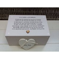 Shabby Chic Personalisierte Geschenkbox Tochter An Ihrem Hochzeitstag Von Mutter Der Braut Schmuckstück, Schmuck, Andenken, Erinnerungsbox Spezielle Shabby Chic Personalisierte Geschenkbox Tochter An Ihrem Hochzeitstag Von Mutter Der Braut Schmuckstück, Schmuck, Andenken, Erinnerungsbox Spezielle von SCPLTD