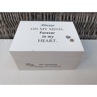 Shabby Chic Personalisiertes Geschenk in Erinnerung An Einen Geliebten Grandad Großvater Grampy Bampy Opa Pops Irgendein Name .. Memory Box von SCPLTD