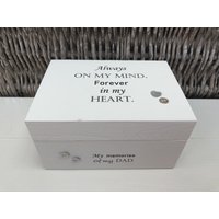 Shabby Chic Personalisiertes Geschenk in Erinnerung An Einen Geliebten Menschen Dad Daddy Vater Pops Irgendein Name .. Memory Box Trauerfall Verlust von SCPLTD