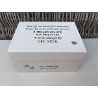 Shabby Chic Personalisiertes Geschenk in Erinnerung An Einen Geliebten Menschen Dad Daddy Vater Pops Irgendein Name .. Memory Box Trauerfall Verlust von SCPLTD